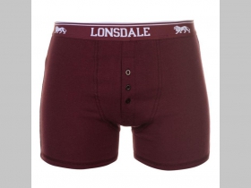 Lonsdale " Boxerky " bordové, 95%bavlna, 5%elastan 